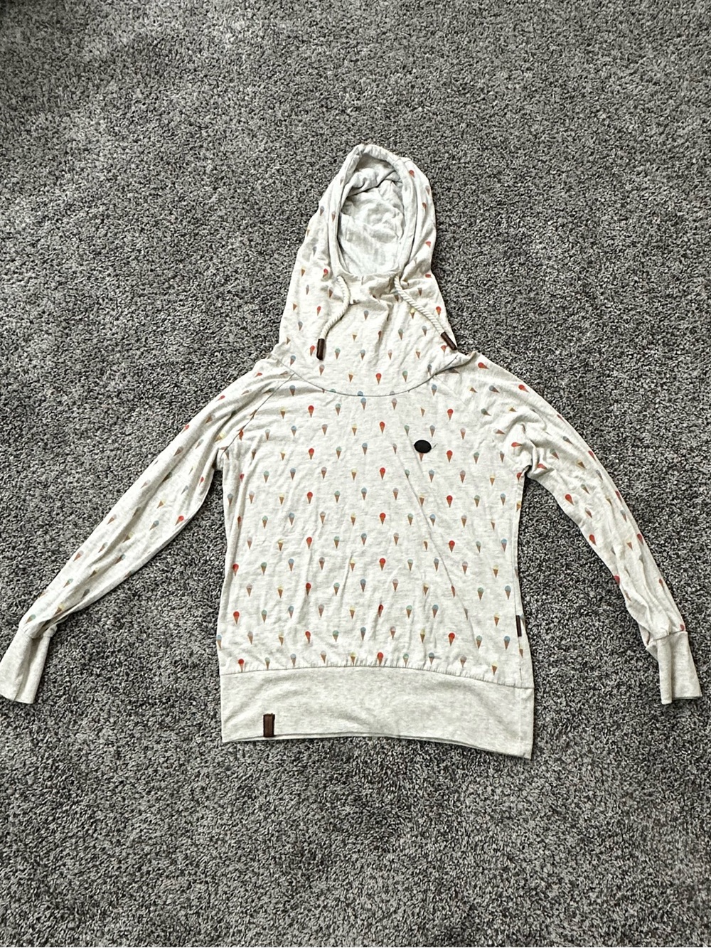 Naketano Multicolor Ice Cream Print Hoodie (Large)